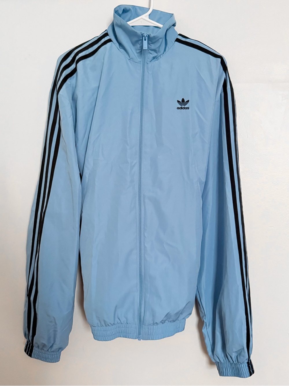Adidas Lightweight Zip Up Oasis Jacket in Light Blue
